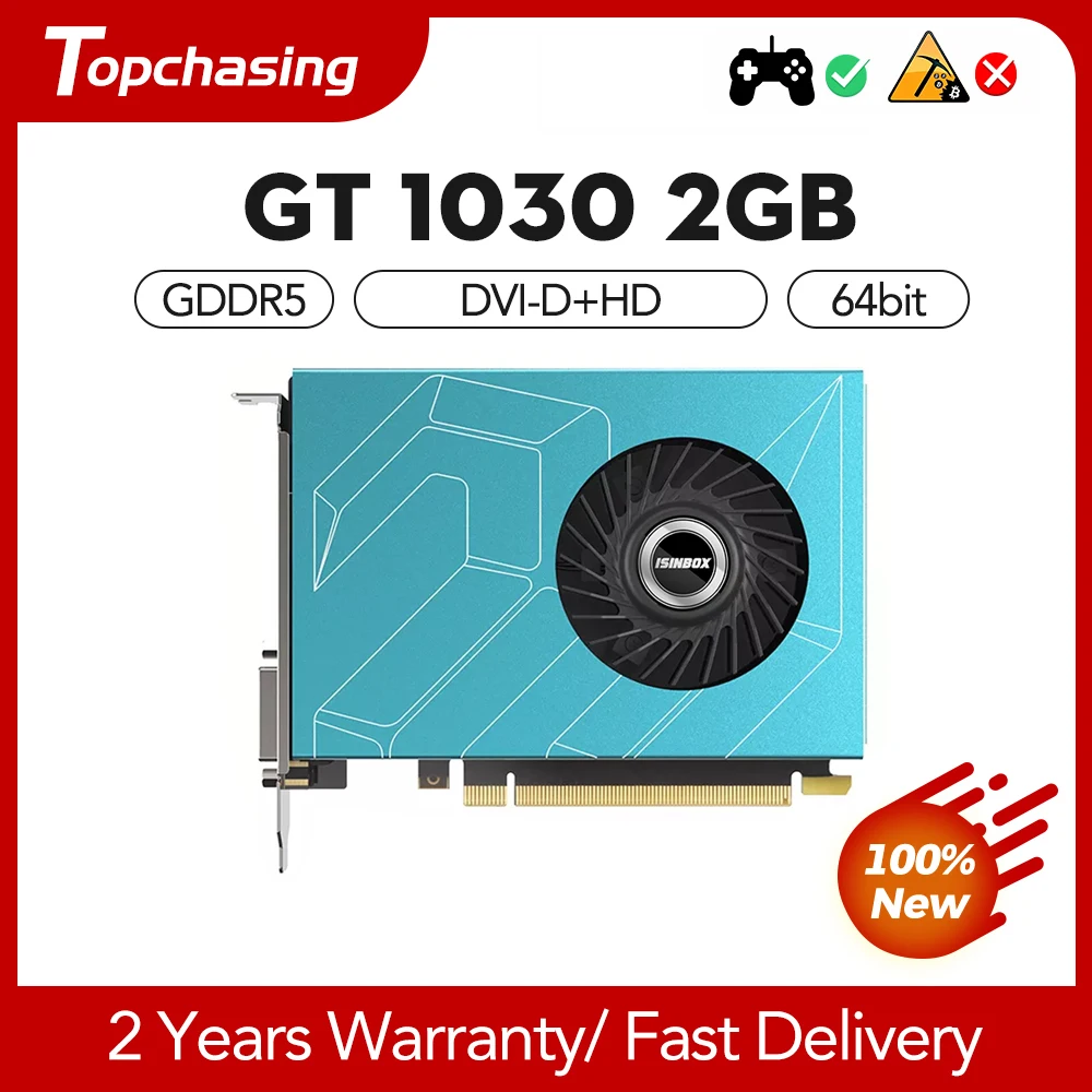 

GT 1030 видеокарта 2 ГБ GDDR5 64 бит PCI-E 3,0 X16 HD DVI-D видеокарта для NVIDIA GeForce GT 1030 2 Гб 64 бит PC Gaming Offce