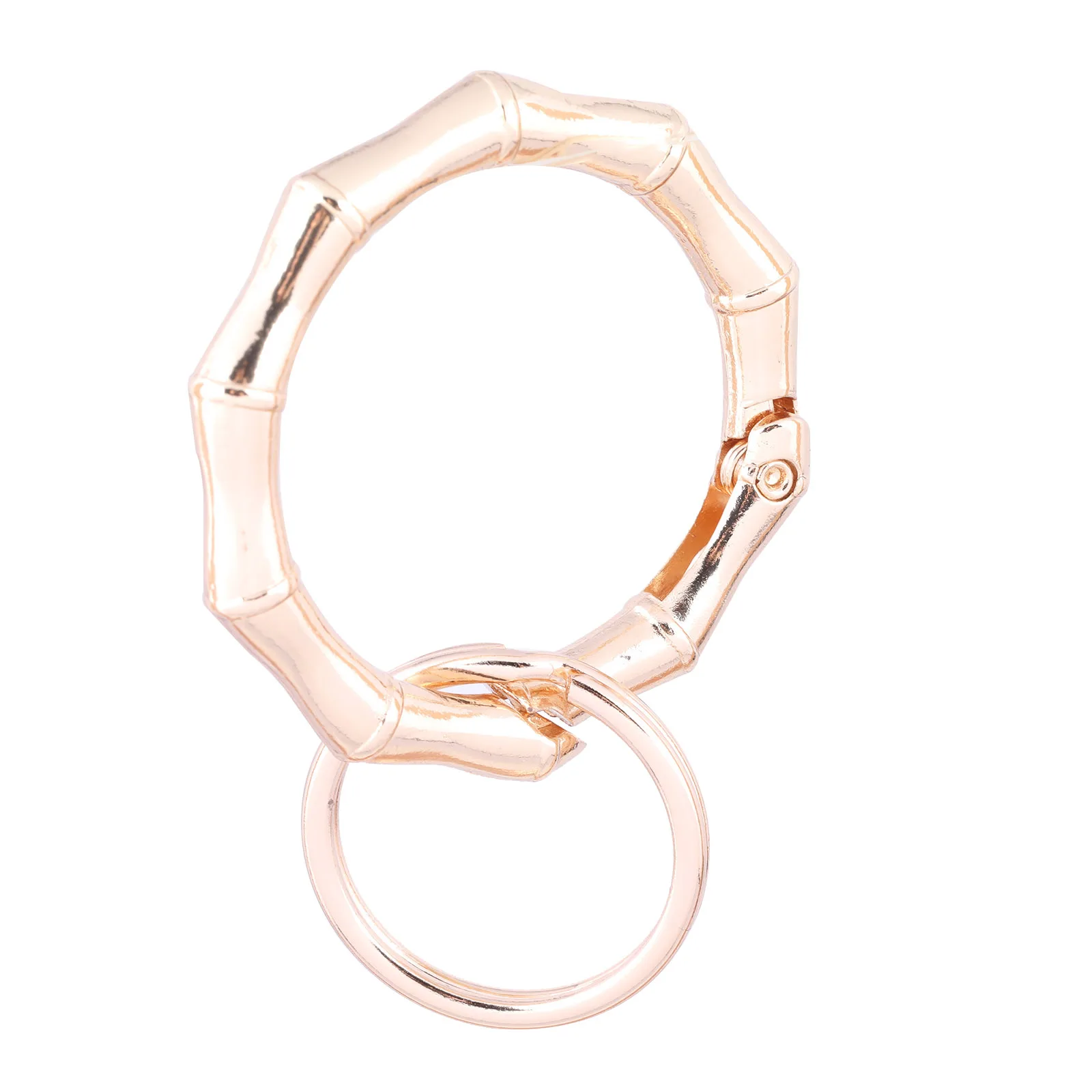 

3pcs Kc Gold 40mm Dia Keychain Spring Clasp With Metal Key Ring Diy Keyring Handbag Charm Accessories