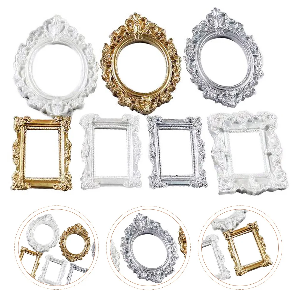 

7Pcs Shell DIY Accessories Colorful Photo Frame Accessories DIY Hairpin Materials for Jewelry Case