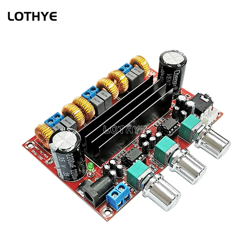 

Digital Subwoofer Amplifier Board DC 12V-24V 2 * 50W+100W 2.1 Channel Digital Power Amplifier For DIY Audio