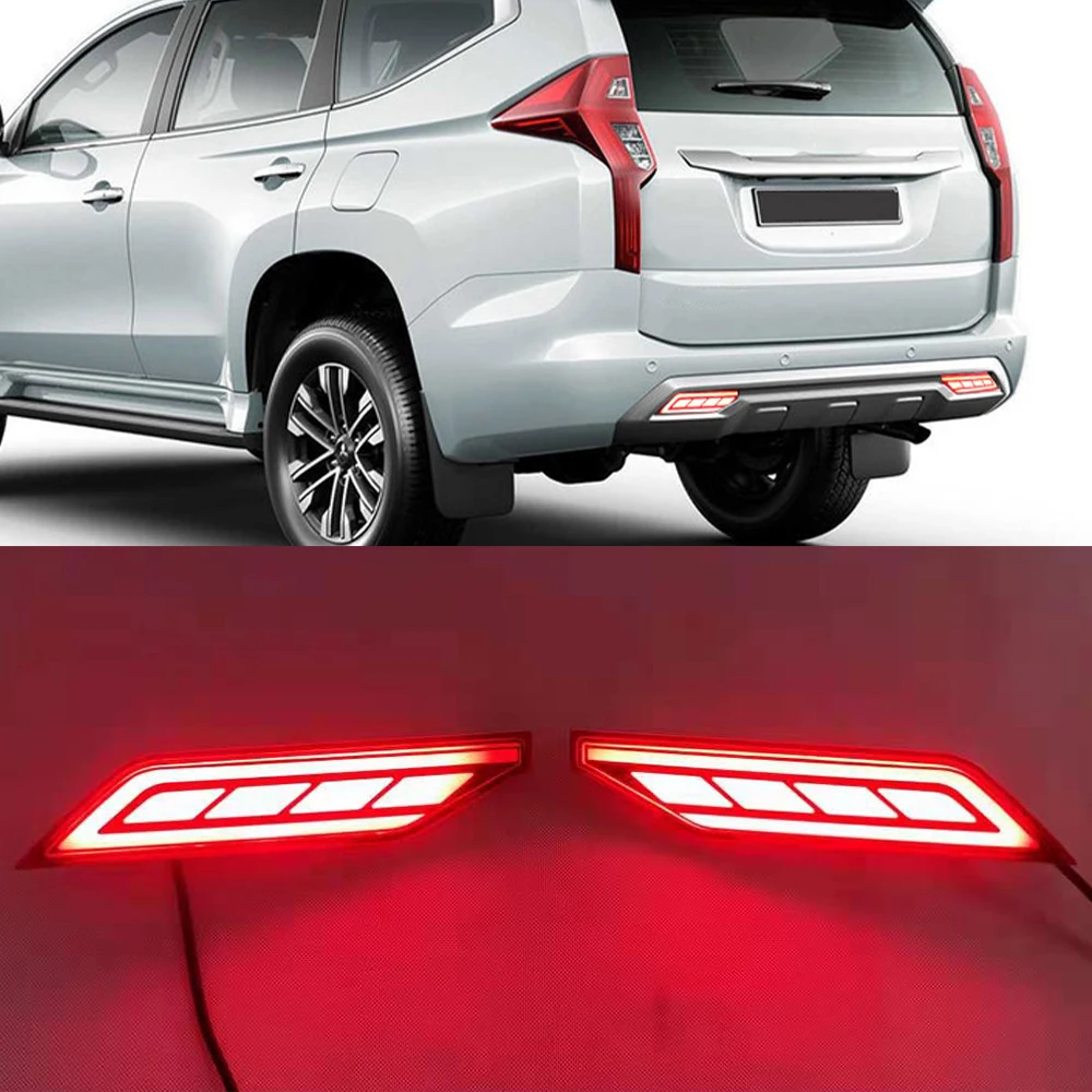 

1 пара, Светодиодный отражатель для Mitsubishi Pajero Montero Sport 2019 2020