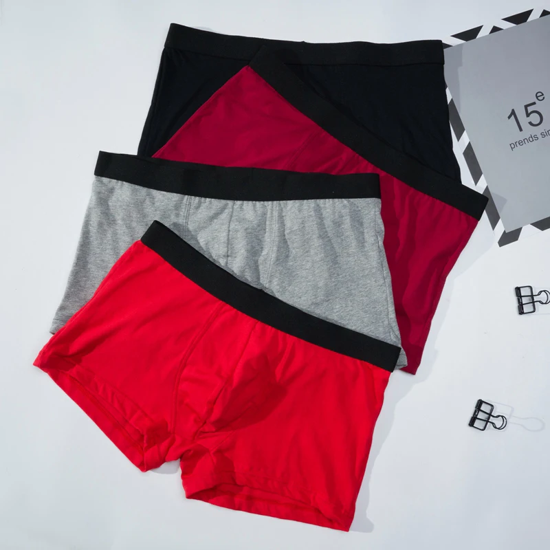 

Ondergoed Boxers Ademend Effen Kleur Onderbroek L-3XL Comfortabele Huidvriendelijke Mannen Boxer