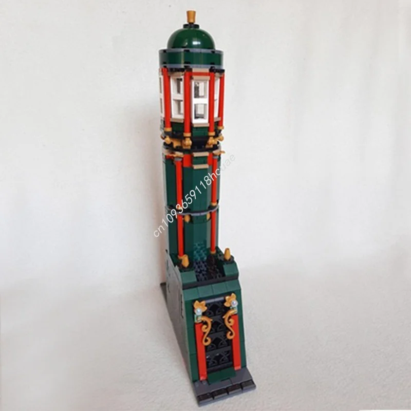 Фото 990 шт. MOC изумрудный империй, модульная модель, строительные игрушечные блоки, архитектура, рождественские подарки, сборная идея, образование, день рождения №2