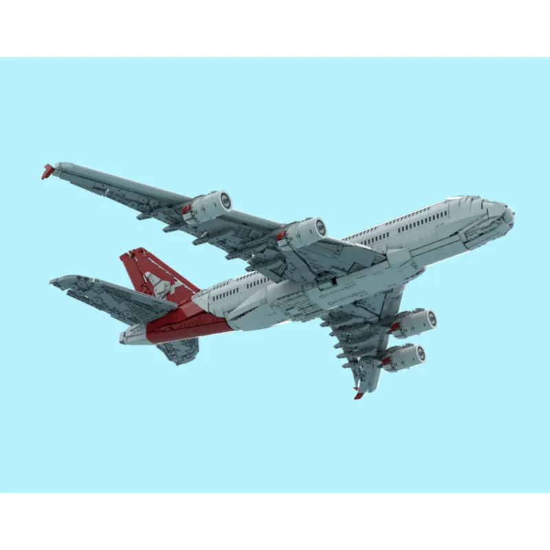 Фото Конструктор MOC Airbus A380, 3771 деталь, мелкие блоки, модель пассажирского самолета гражданской авиации, игрушка-подарок №4