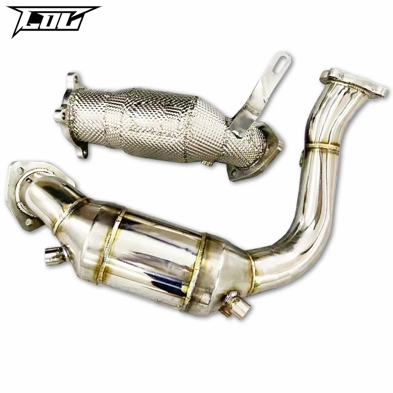 

Exhaust Downpipe For AUDI A5 B9 2.0T 2017-2022 High Performance Exhaust Pipe Stainless Steel High flow catted downpipe