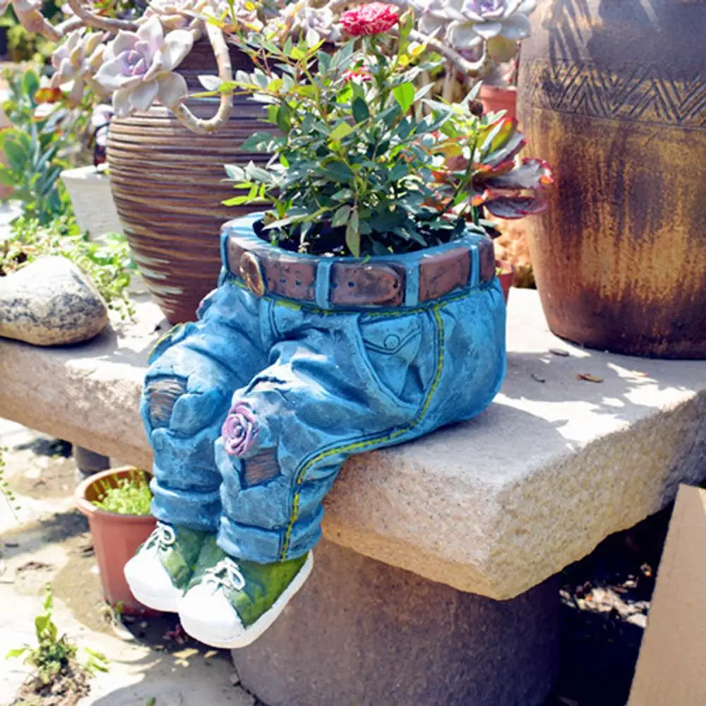 

Plant Container Eye-catching Durable Handmade Garden Green Plant Flowerpot Garden Pot for Garden