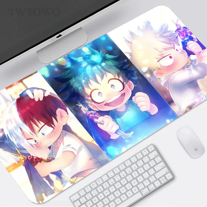 

Anime My Hero Academia Mouse Pad Gamer XL Computer Home Mousepad XXL keyboard pad Mouse Mat Soft Natural Rubber Office Carpet PC