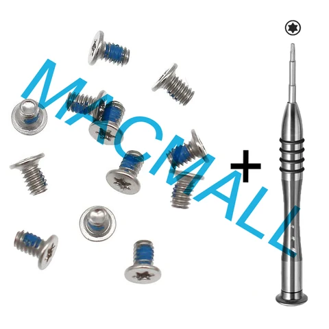 12 шт./компл. для Dell XPS 13 9343 9350 9360 XPS 15 7590 9550 9560 точность M5510 Нижняя крышка винты + отвертка