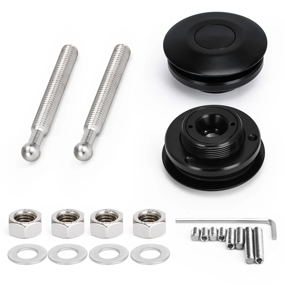 

VR RACING-универсальная черная кнопочная заготовка, колпак, фиксатор, зажим, набор, автомобильная быстрая защелка, новый двигатель, щётки, красный, VR-HP31BK