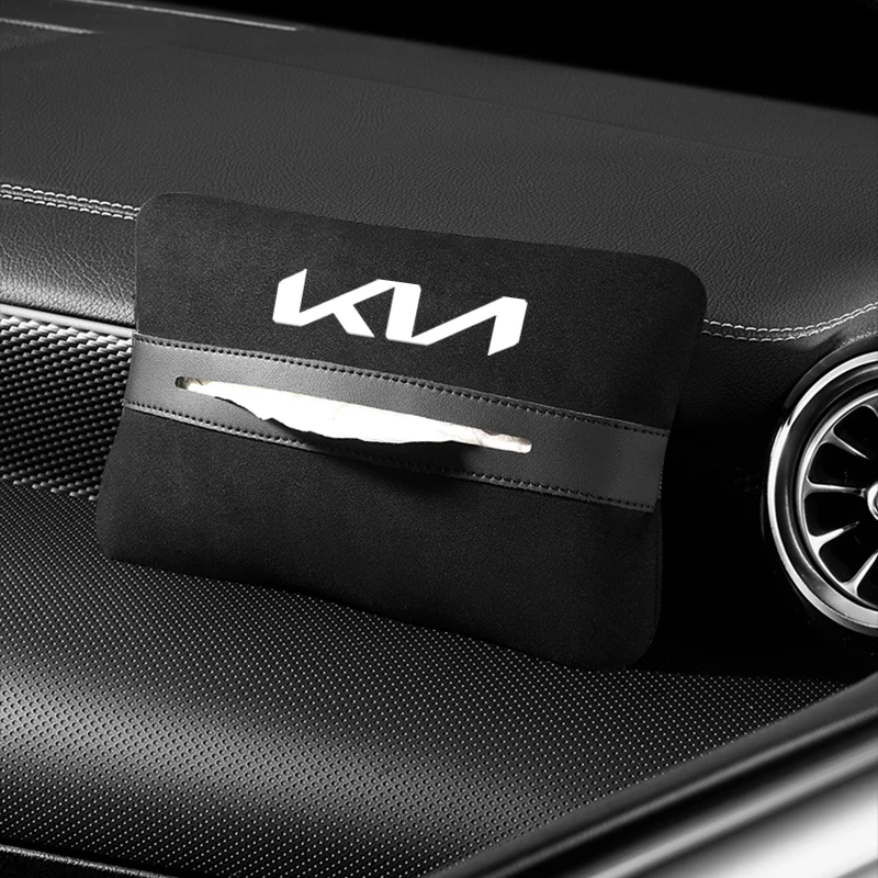 Автомобильная коробка для салфеток KIA подвесной держатель на спинку сиденья