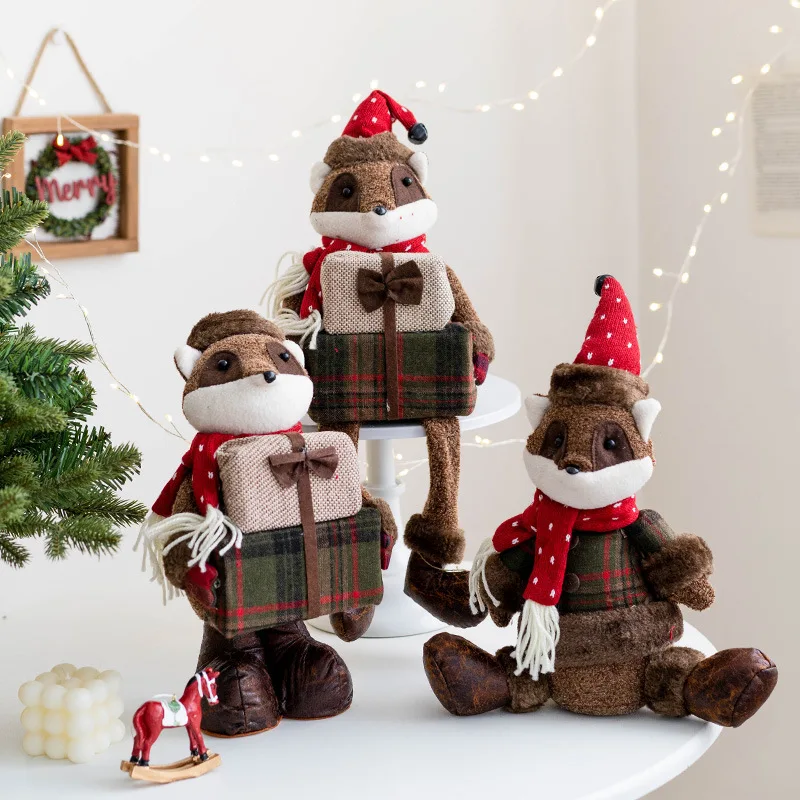 

Новинка, рождественские украшения, фигурка, телескопическое Рождественское украшение, снеговик, олень, Санта-Клаус, кукла 2023, стоячее украшение для дома