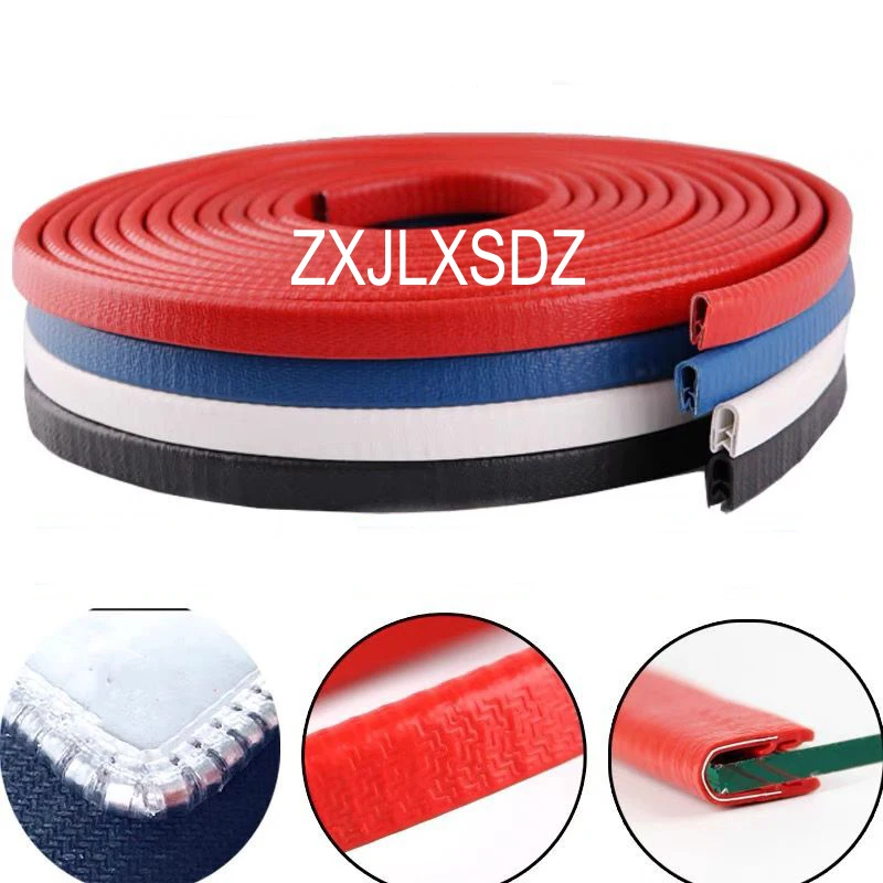 1 метр черная U-образная ПВХ кромка отделка автомобильной двери уплотнительная