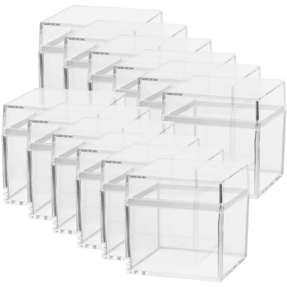 

Clear Candy Container Sugar Holder Gift Square Organizer Display Packaging Box Jewelry