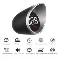 hd hud car head up display kmh mph overspeed alarm speedometer gps hud digital gauges auto fatigue driving reminder