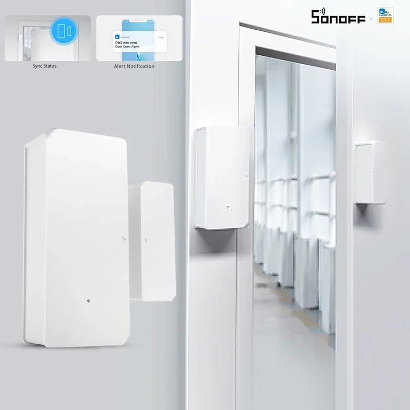 SONOFF DW2 Wi-Fi беспроводной датчик двери/окна детектор открытия/закрытия приложение