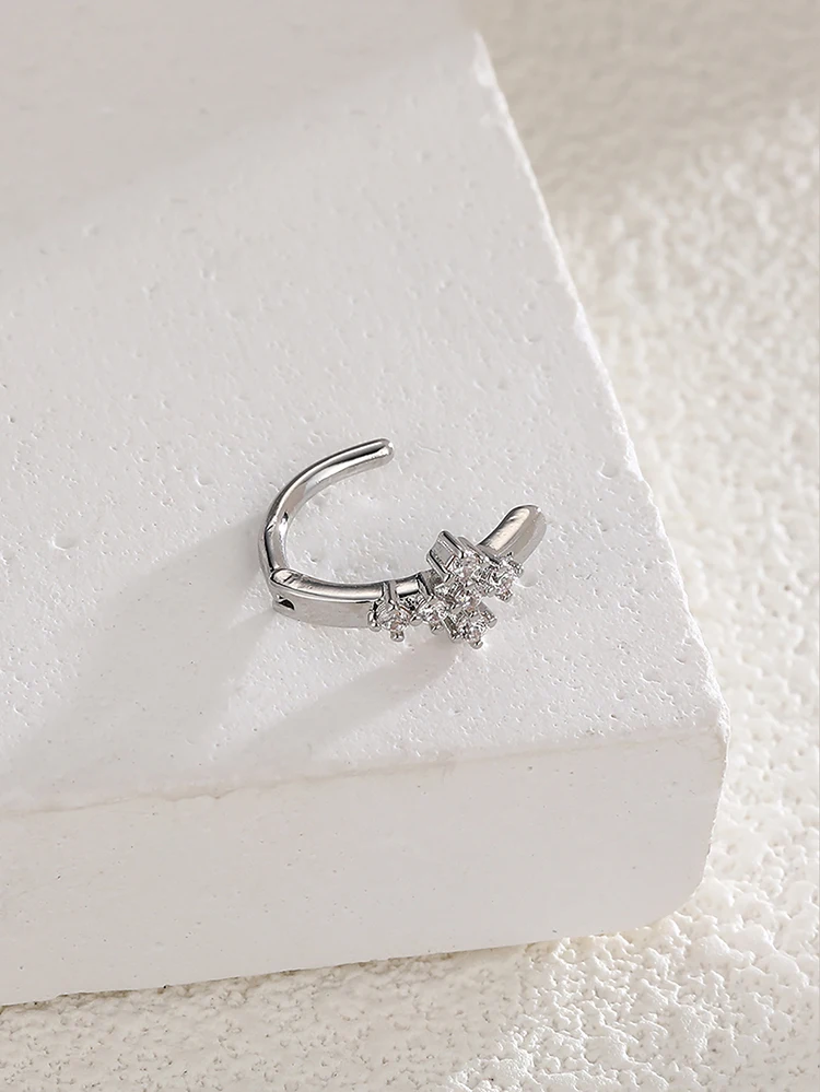 1 шт. Женское кольцо для пирсинга живота с фианитами