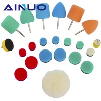 1 24pcs mini sponge polishing pads auto wheel polishing sponge foam buffing waxing spon ge pad rotary tool for car buffing