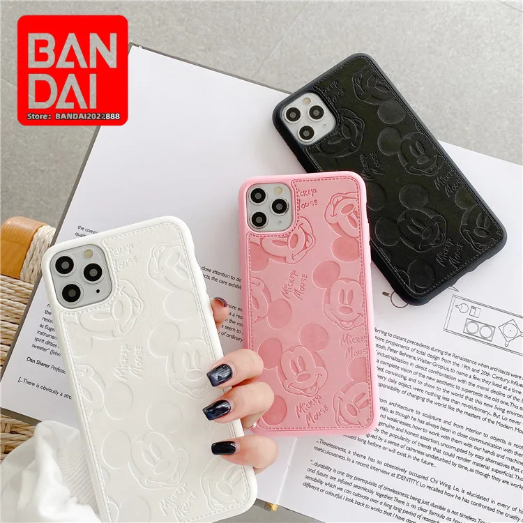 

Suitable For Iphone12promax Cartoon Mickey Phone Case Apple 7P/Xsmax Leather Drop-Resistant Soft Case XR