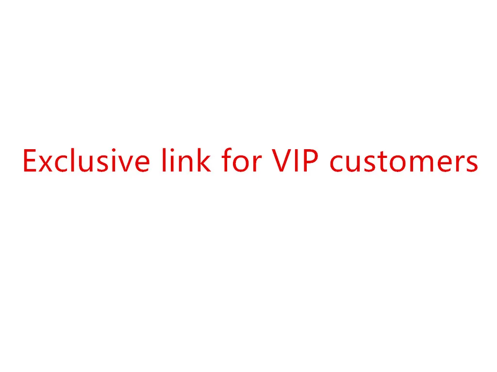 

Exclusive link for customers
