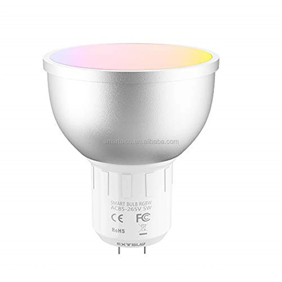 

Alexa Voice Control RGBW Tuya Smart Spot Light Wifi Bulb GU10 Led Spotlight