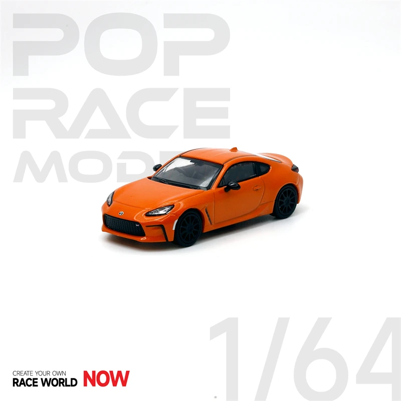 

PreSale POPRACE 1:64 GR86 10th Anniversary orange Die-Cast Car Model Collection Miniature