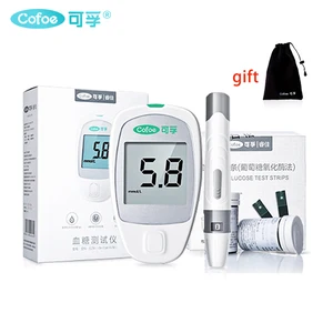 Глюкометр Cofoe Ruijia с 50100 тест-полосками и ланцетами для диабета, глюкометр, медицинские устройства