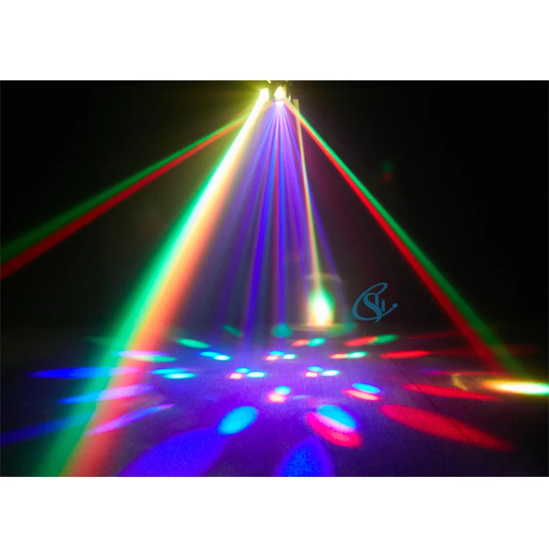Стробоскопическая Лазерная лампа цветной стробоскоп с 4 руками 90 Вт для сцены