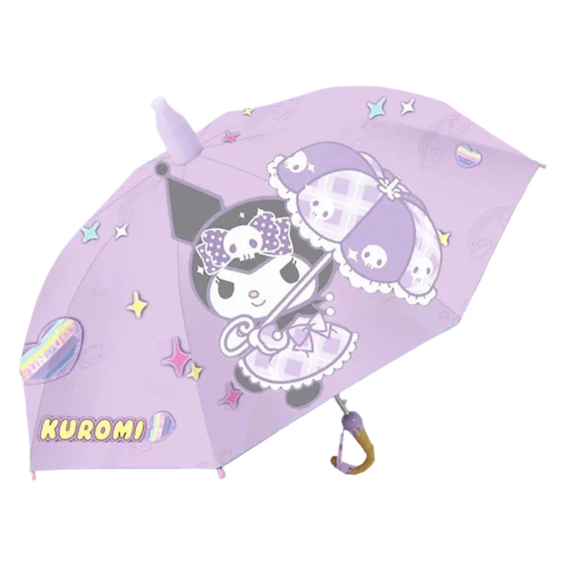 

Kawaii Sanrio Kuromi Umbrella My Melody Cinnamoroll Cute Automatic Anti-UV Sunshade Anime Girl Long Handle Thickened Umbrella