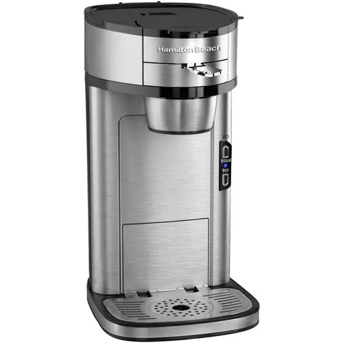 

2023 The Scoop Single-Serve Coffee Maker, Stainless Steel, Black, 49981