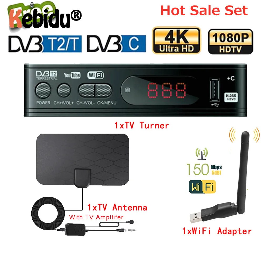 

ТВ-приставка DVB-T/T2 с усилителем, 150 м, USB2.0