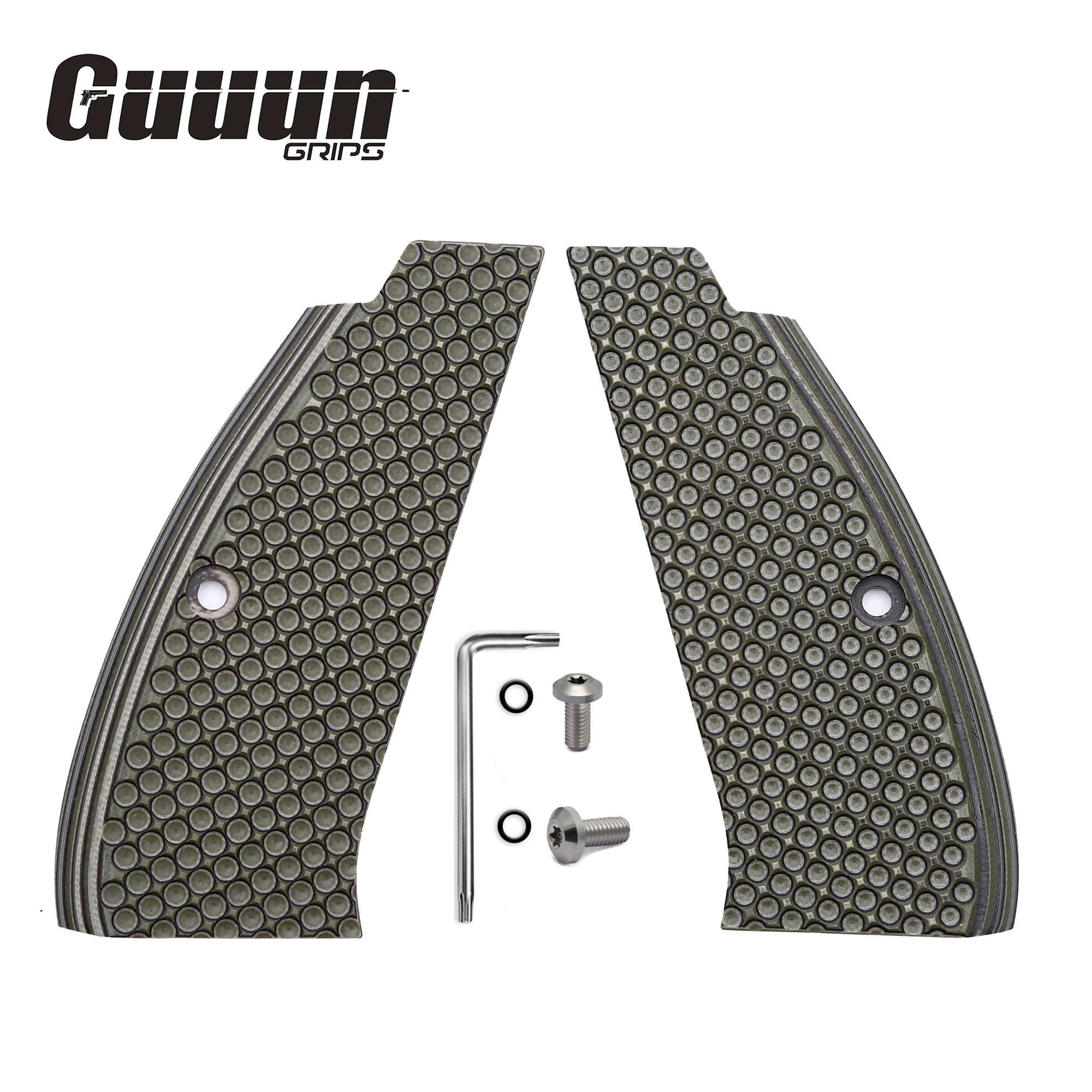 

Guuun CZ75 G10 Grips Full Size CZ SP01 Grip Golf Ball Dimple Texture