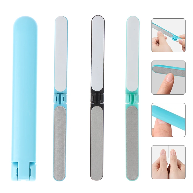 

1Pc Pro Dual Side Folding Nail Sanding Grinding Polishing Nail File Buffer Block Buffing Sanding Double Sided Pedicure Manicure