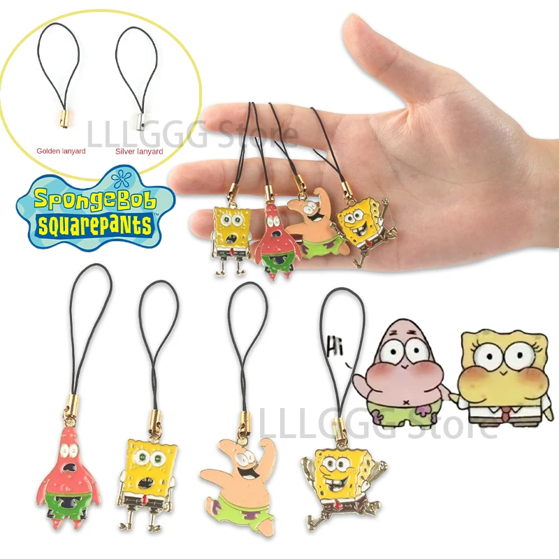 4 шт. металлический шнурок для телефона Губка Боб