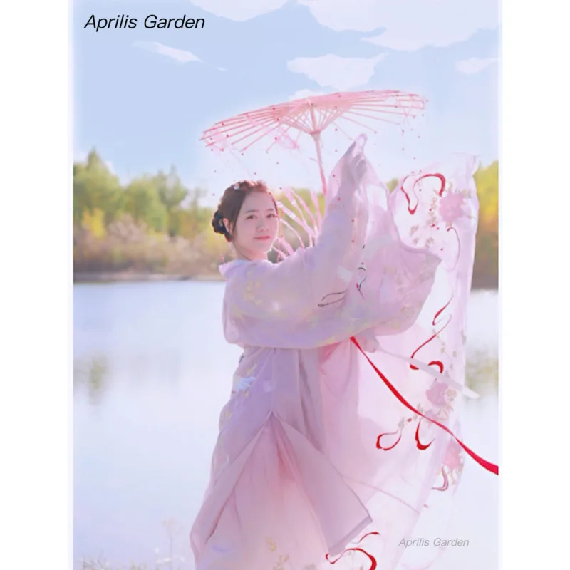 Китайский Шелковый Зонтик Аниме Женская фотография Φ 76 см танцевальный Зонт с