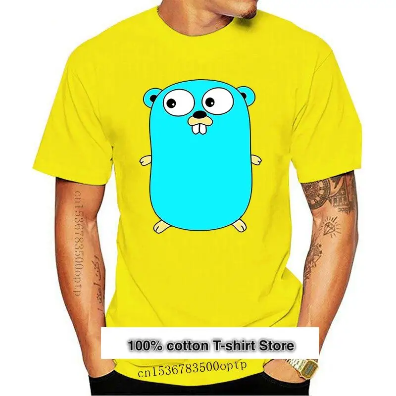 

Camiseta Go Golang Gopher Vintage для мужчин, хлопковые рубашки для фитнеса, хип-хоп, одежда для большого роста, cmt, новинка