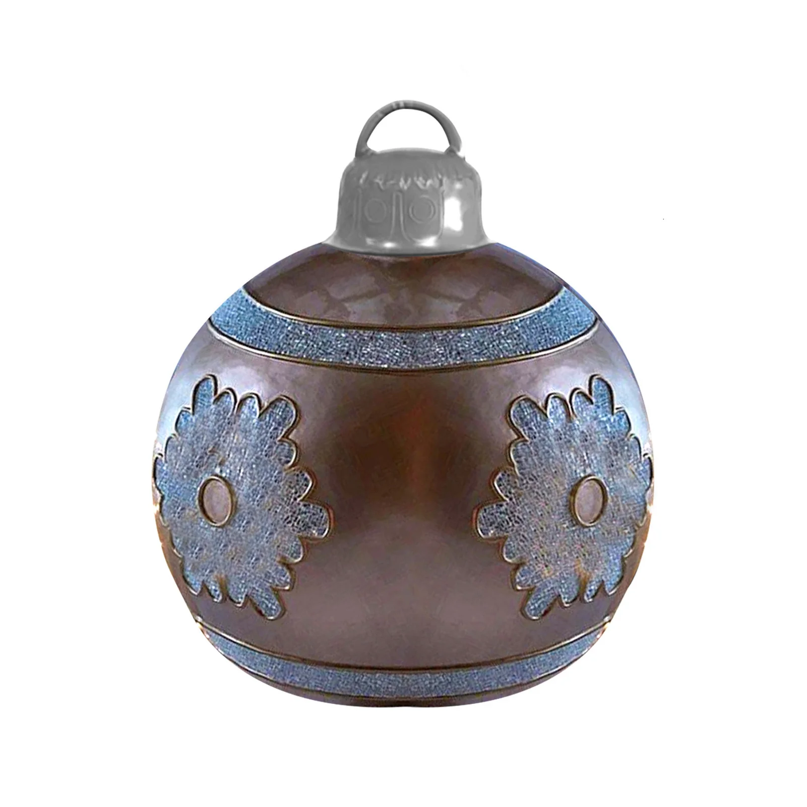 

60CM Christmas Inflatable Ball PVC Decorative Ball Colorful Xmas Party Outdoor Ornament For Home Garden Courtyard