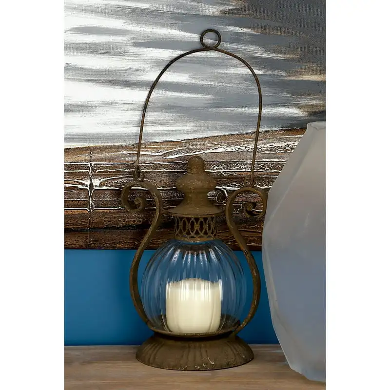 

Metal Candle Lantern with Handle