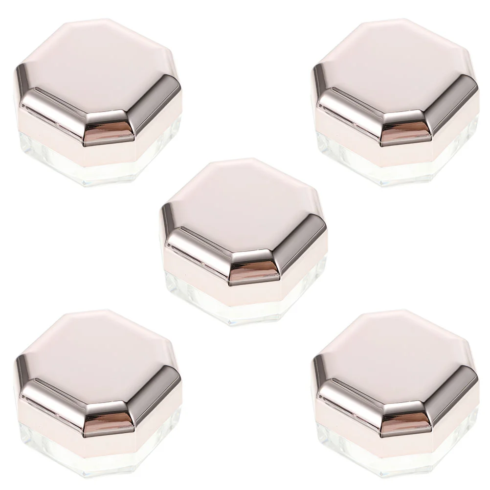 

5Pcs Loose Powder Container Loose Powder Storage Box Empty Makeup Box Powder Container for Women Home Office Travel