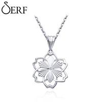 jerf sterling silver s925 necklaces sakura pendants fashion necklaces trendy woman chokers jewelry 2022 accessories chains gifts