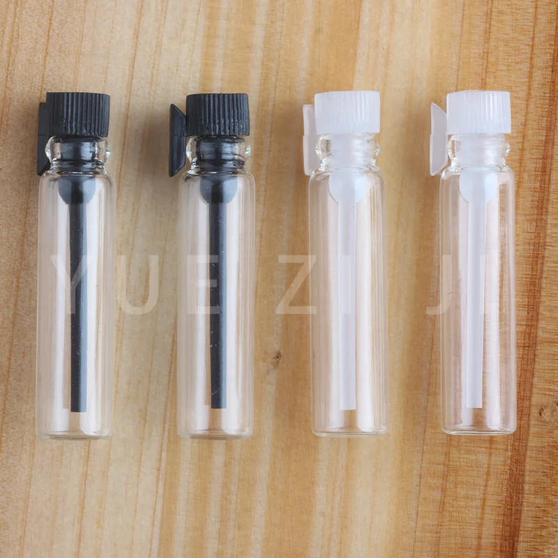 

100Pcs 1ml/2ml/3ml Empty Mini Glass Essential Oil Dropper Bottles Perfume Small Sample Vials Liquid Aromatherapy Test Containers