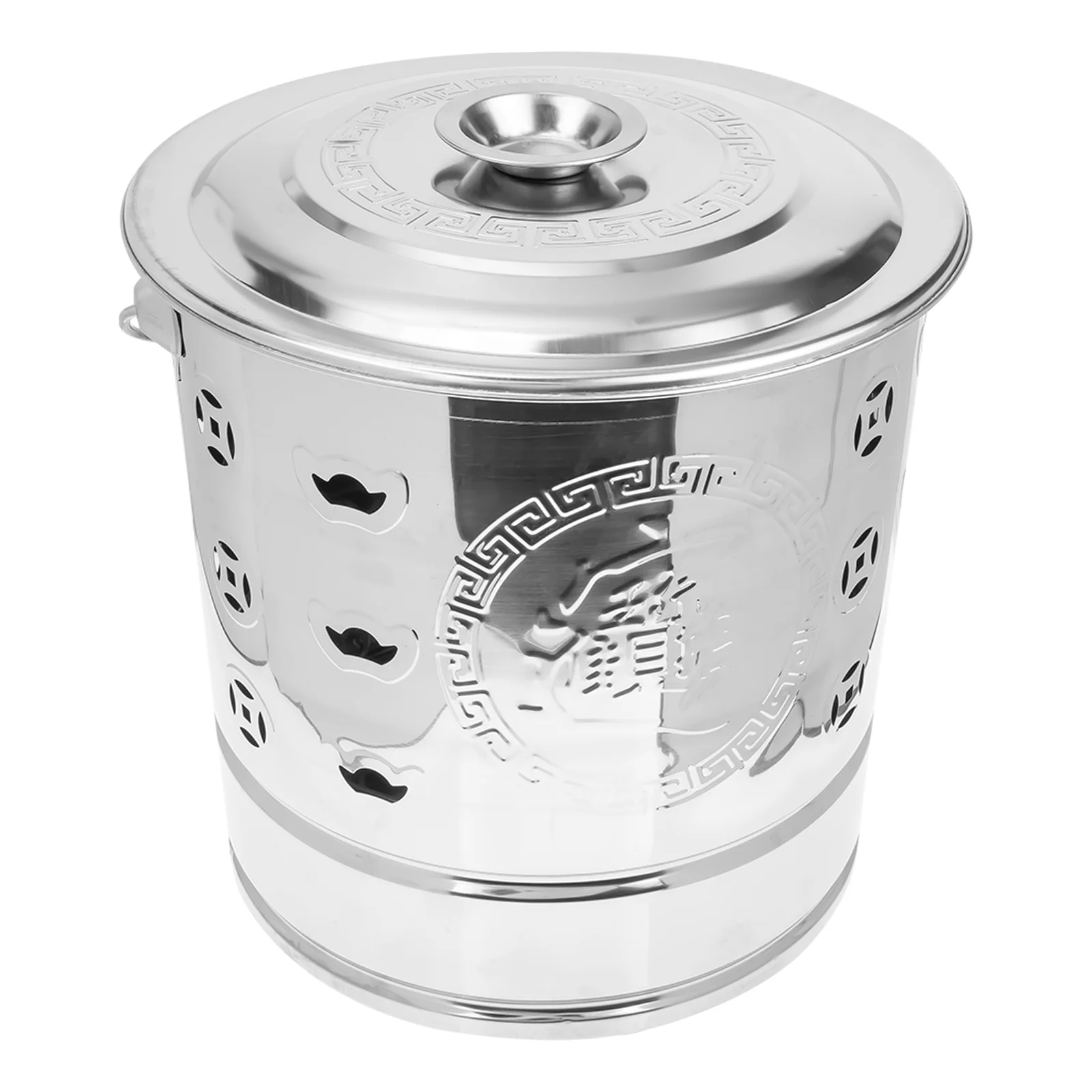 

Incinerator Outdoor Paper Bucket Stainless Steel Burn Barrel Worship Burning Fire Bin Metal Durable Incienrator Home