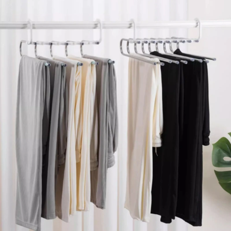 1 шт. волшебная вешалка для брюк органайзер хранения в шкафу многослойная