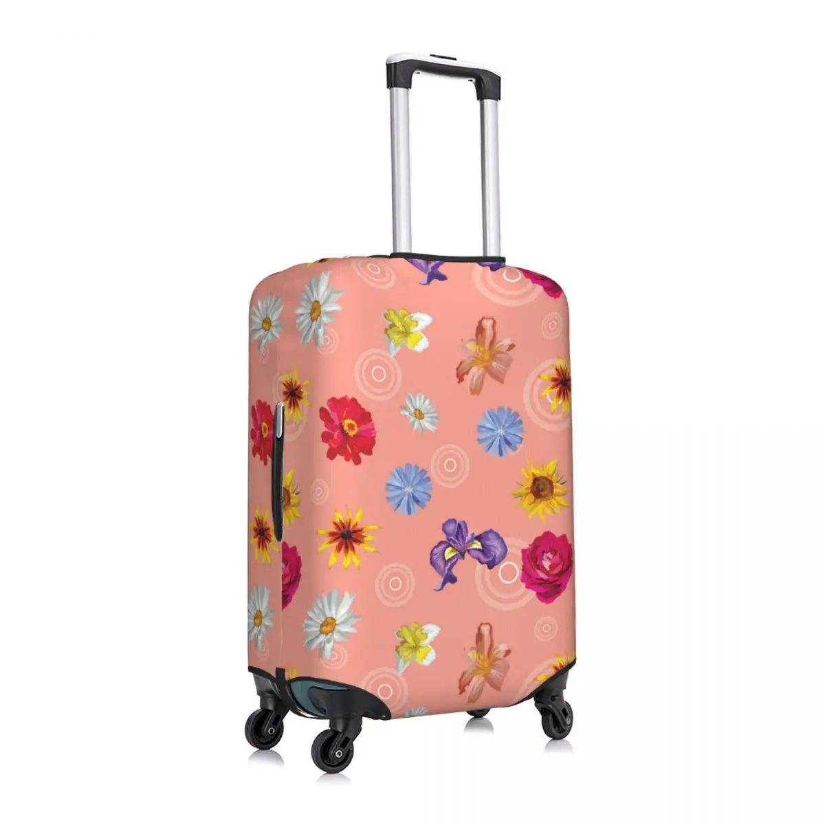 

Flower Luggage Cover Spandex Suitcase Protector Fits 19-21 Inch