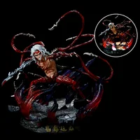 Demon Slayer Figure Kimetsu No Yaiba GK Final BOSS Ghost King Kibutsuji Muzan Action Figure with Led Light 35cm PVC Model Toys