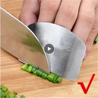 stainless steel finger guard hand protector gold copper black anti knife cut finger protection tool kitchen cooking accessories
