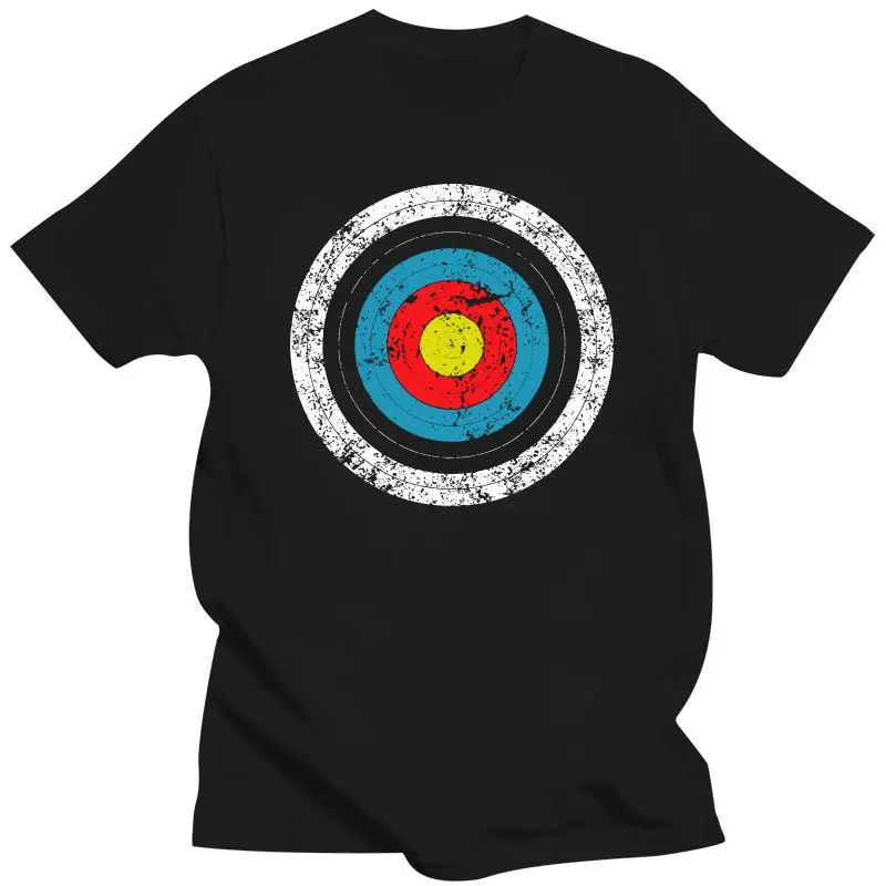 

Mens Clothing Vintage Archery Target Prank Bulls Eye Funny Prank Gift T-Shirt