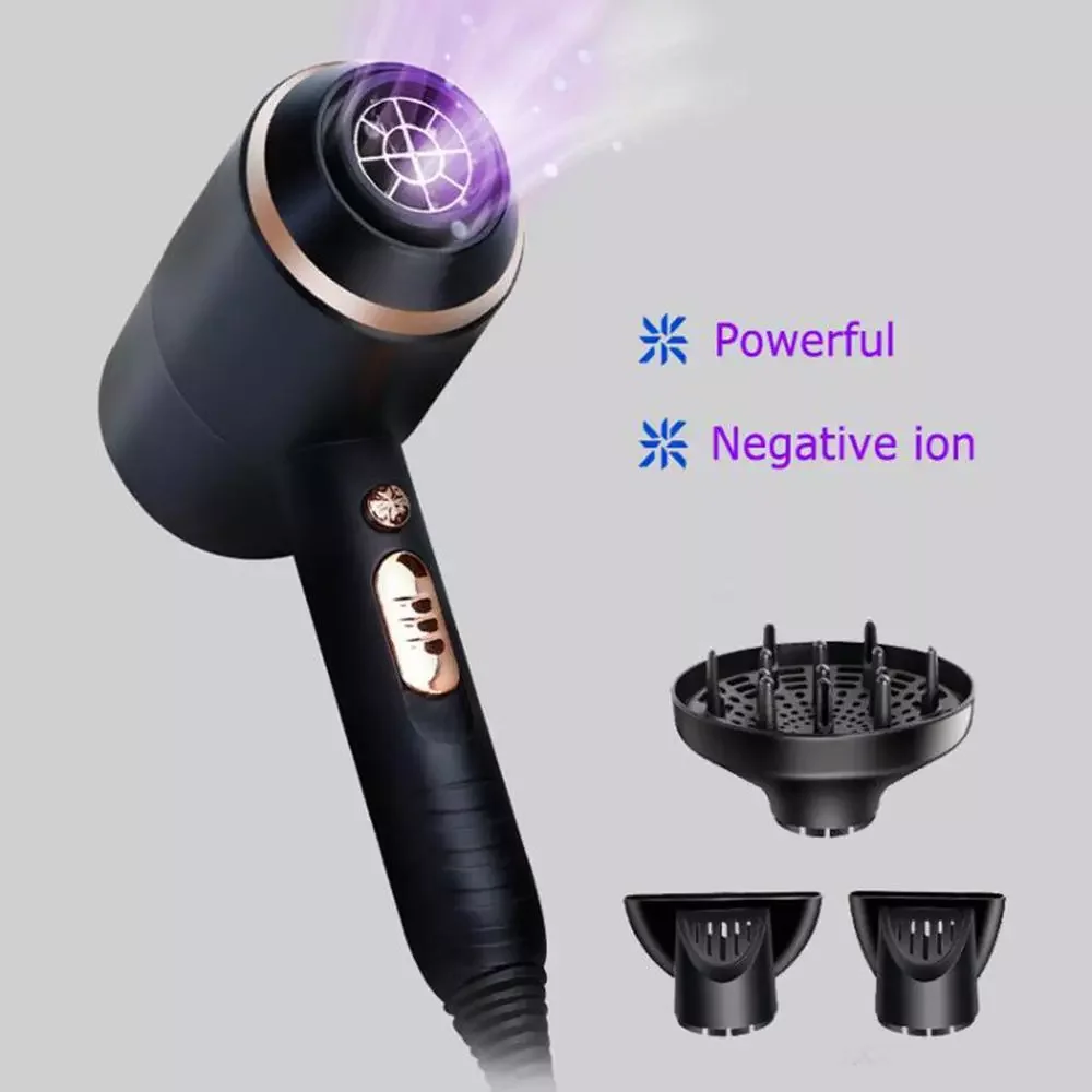 

Kemei Ionic Hair Dryer 3 In 1 Strong Power 4000w Blow Dryer Electric 210-240v Professional Hairdressing Equipment Hair Styling