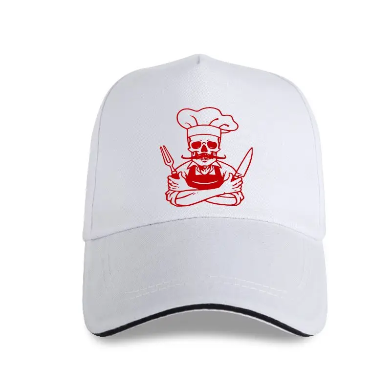 

Chef Skull Master BBQ Apron Cooking Hat Funny Print Cotton For Men Casual Cool Baseball cap Tops Male