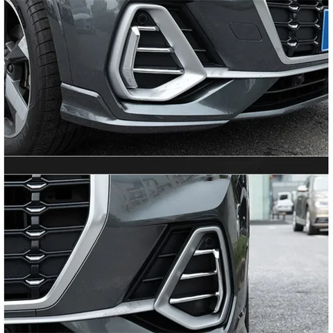 Внешние аксессуары для Audi Q3 F3 2019-2023, передние противотуманные фары, лампы, украшение для век, бровей, обшивка, Стайлинг