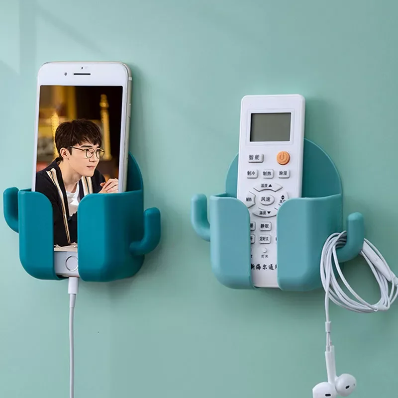

Mobile Phone Holders Wall Shelf Key Holder Rack Home Decoration Hooks Remote Control Storage Box Room Organizer